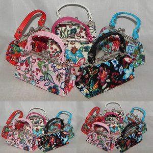 Tik Tok Coin Purse Lipstick Case Embroidery Floral You Choose SALE 2 FOR 15